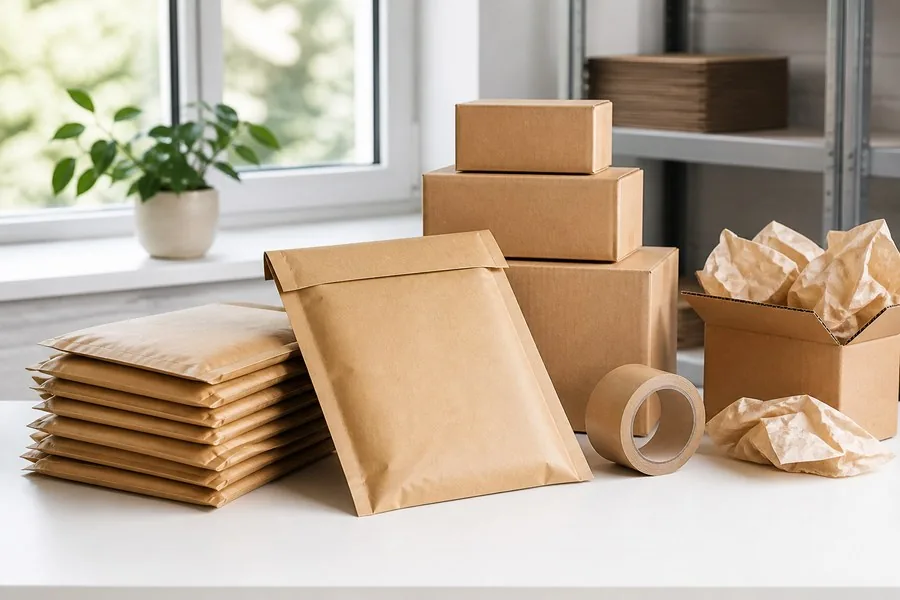 Eco-friendly Packing used for Sustainable E-commerce
