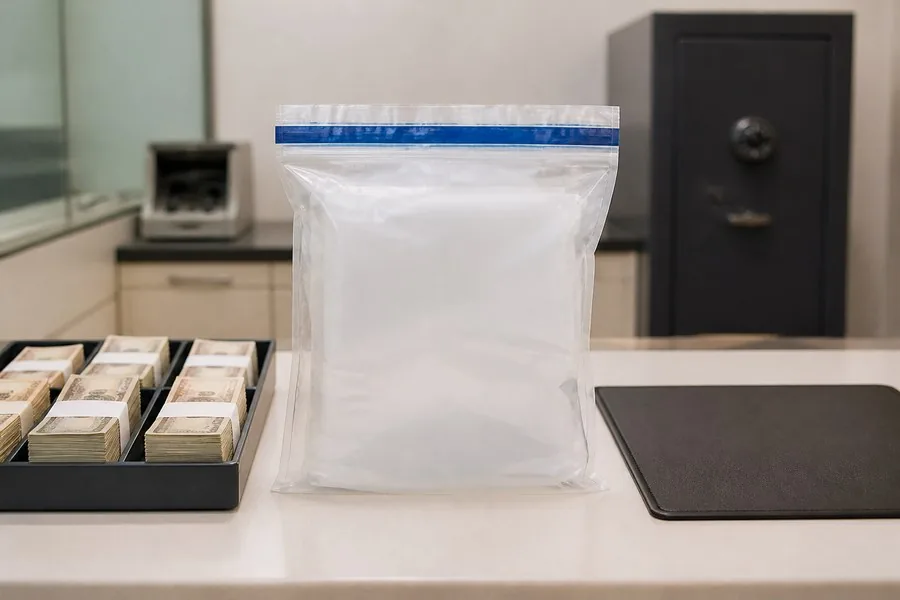 Tamper Evident Bag used for Cash & Valuables