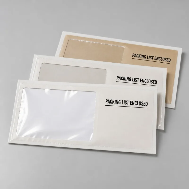 Panel-Face Packing List Envelopes